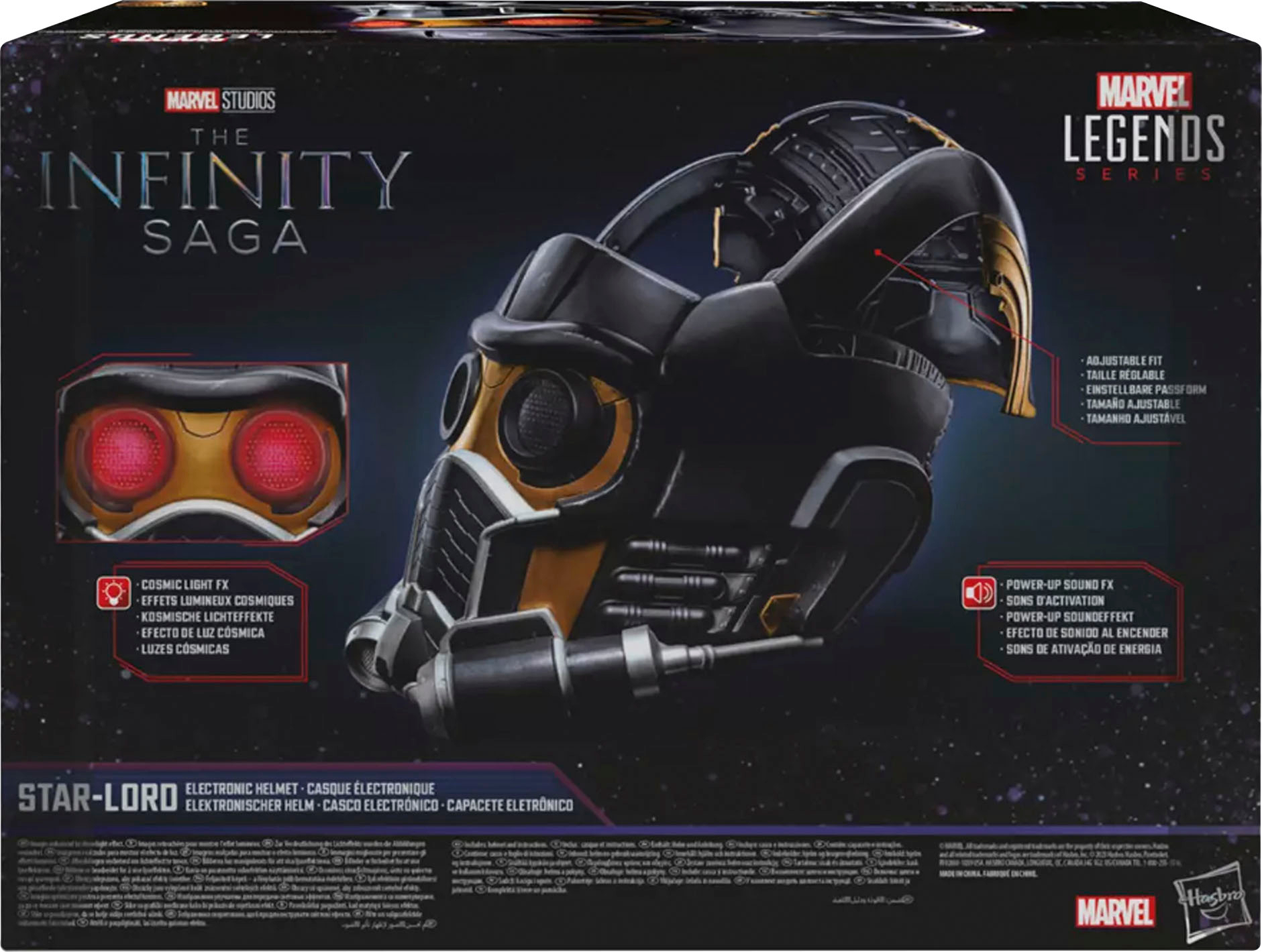Hasbro Marvel Legends Series The Infinity Saga Star-Lord Premium Roleplay  Electronic Helmet