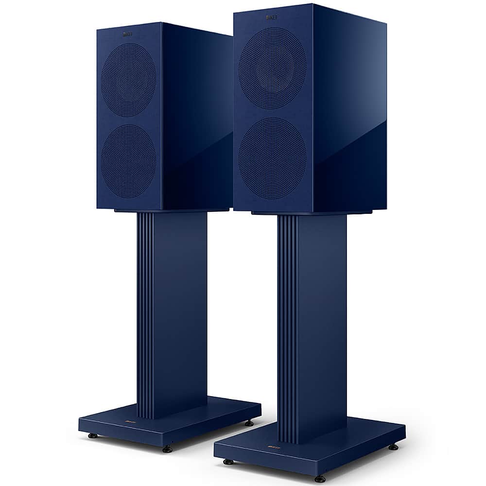 Angle. KEF - S3 Floor Stands Pair - Blue.