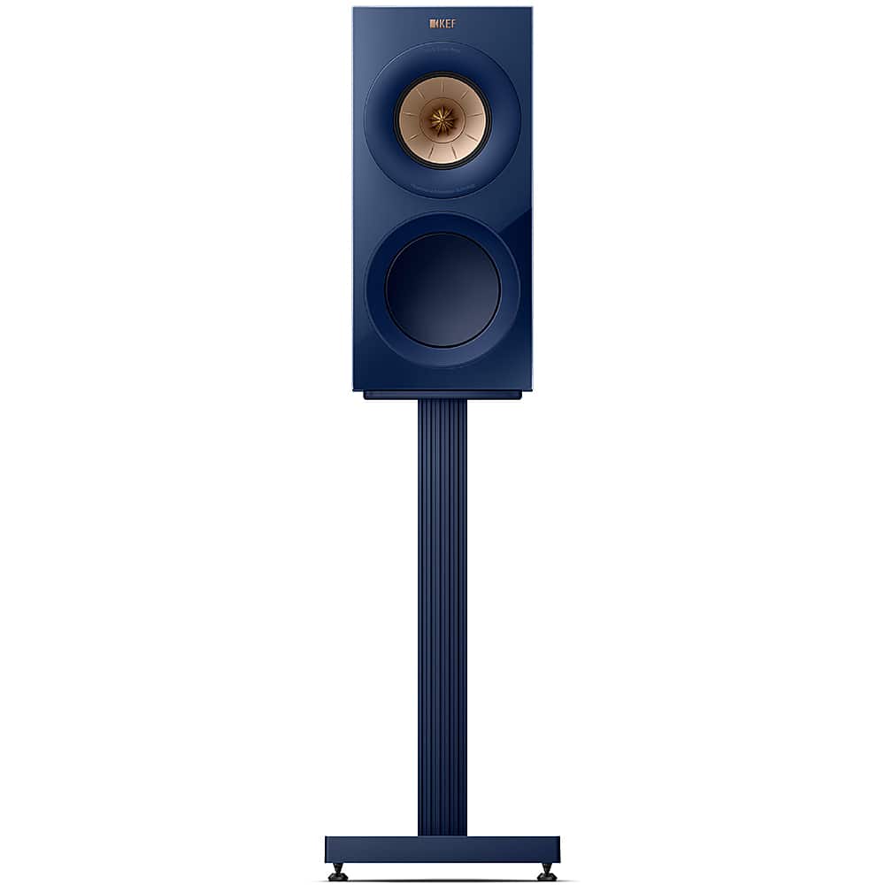 Front. KEF - S3 Floor Stands Pair - Blue.