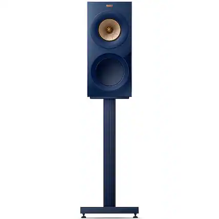 Front. KEF - S3 Floor Stands Pair - Blue.
