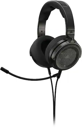 Front. CORSAIR - VIRTUOSO PRO Wired Open Back Streaming/Gaming Headset - Carbon.