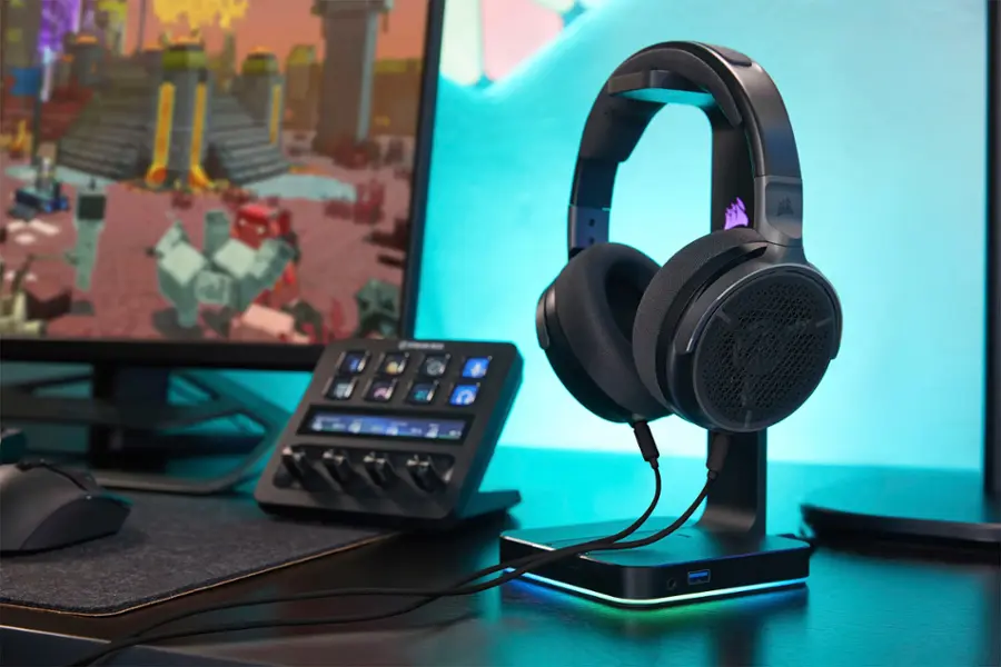 Alt View 24. CORSAIR - VIRTUOSO PRO Wired Open Back Streaming/Gaming Headset - Carbon.