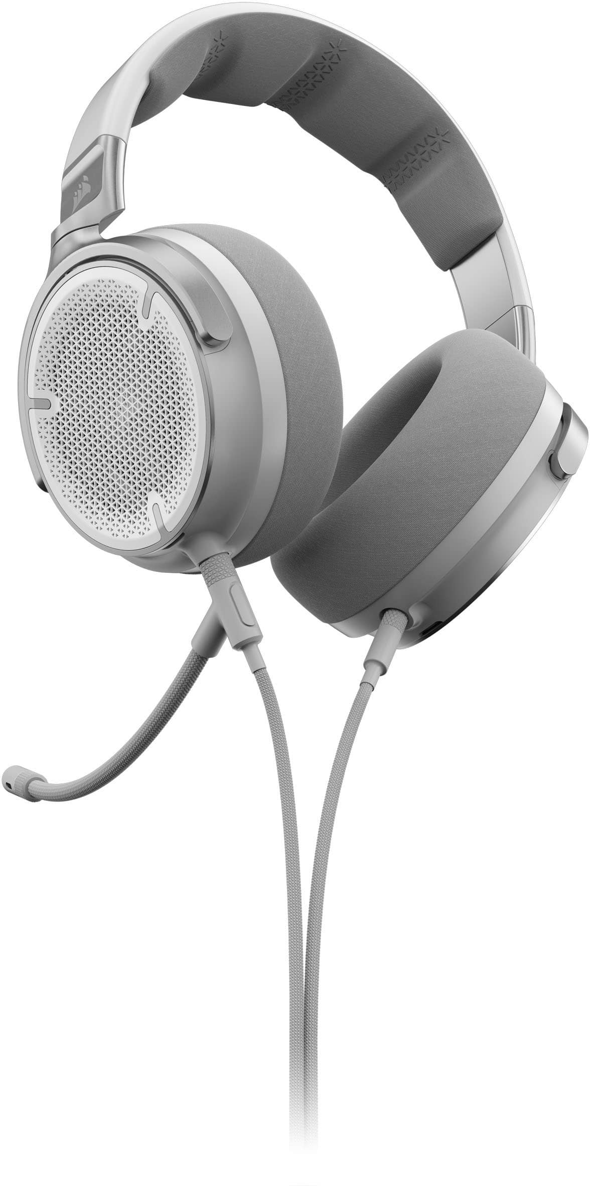 Left. CORSAIR - VIRTUOSO PRO Wired Open Back Streaming/Gaming Headset - White.