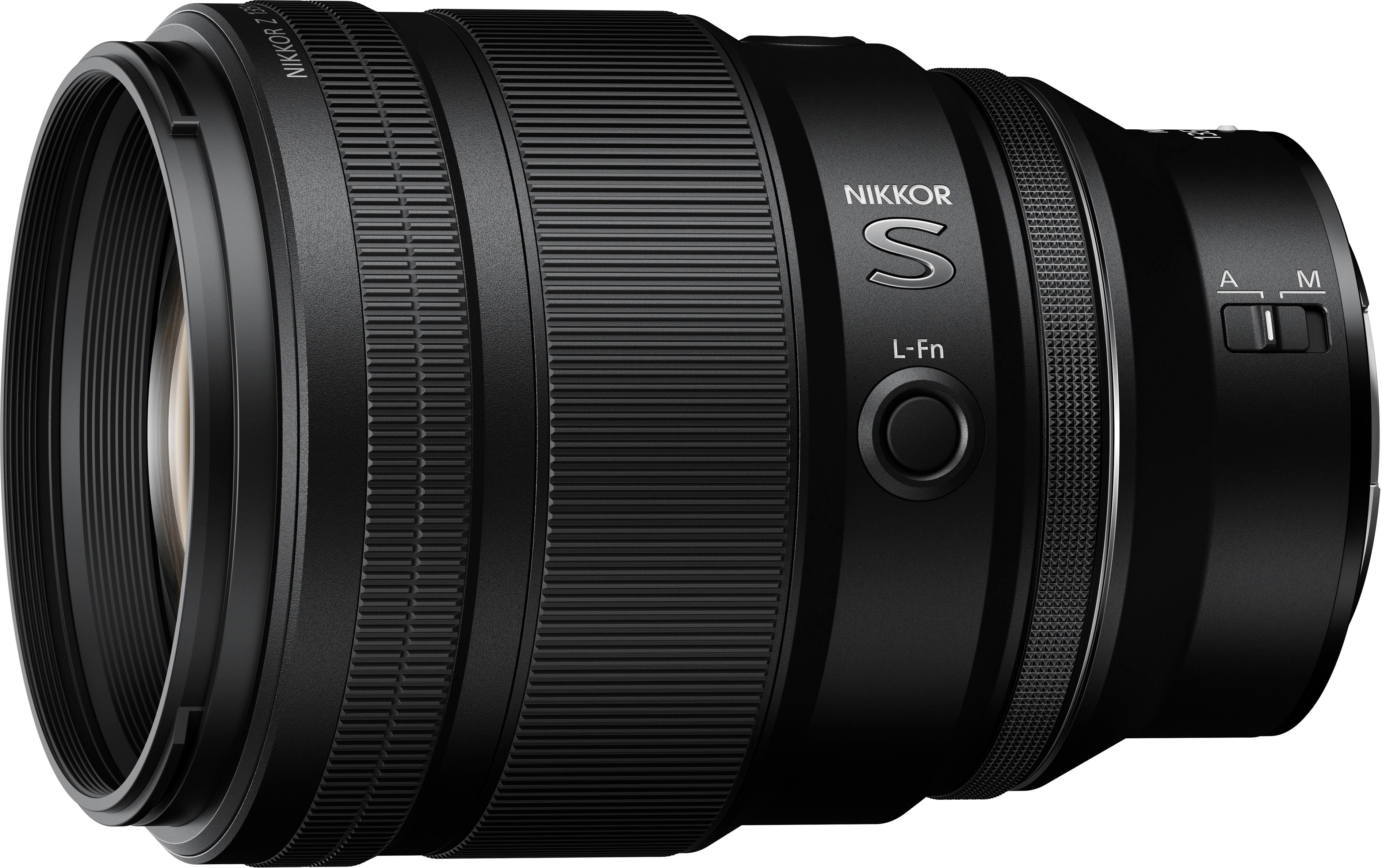 Left View: NIKKOR Z 50mm f/1.8 S Standard Prime Lens for Nikon Z Cameras - Black