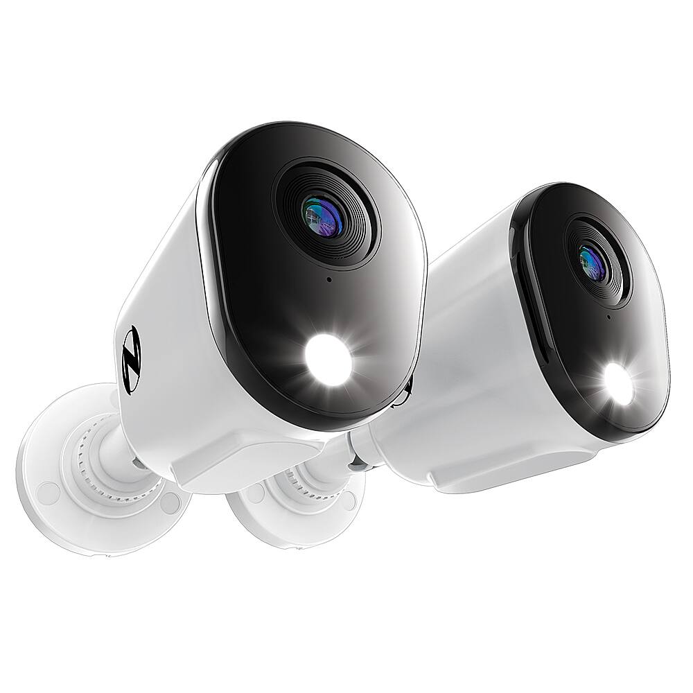 Night Owl - Indoor Wi-Fi IP Plug in 3MP Deterrence Camera with Pan, Tilt and 2-Way Audio - White