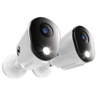 Night Owl - Add_On 2-Camera Deterence 2K Security Camera with 2-Way Audio - White - Front_Zoom