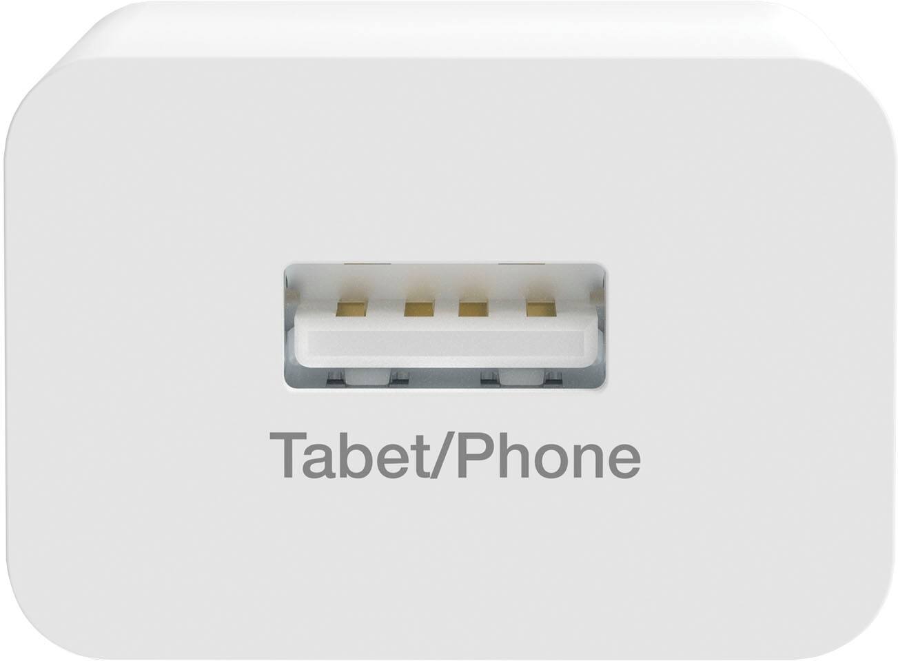 Alt View 1. HyperGear - High Speed 12W USB Wall Charger for iPhones & Tablets - White.