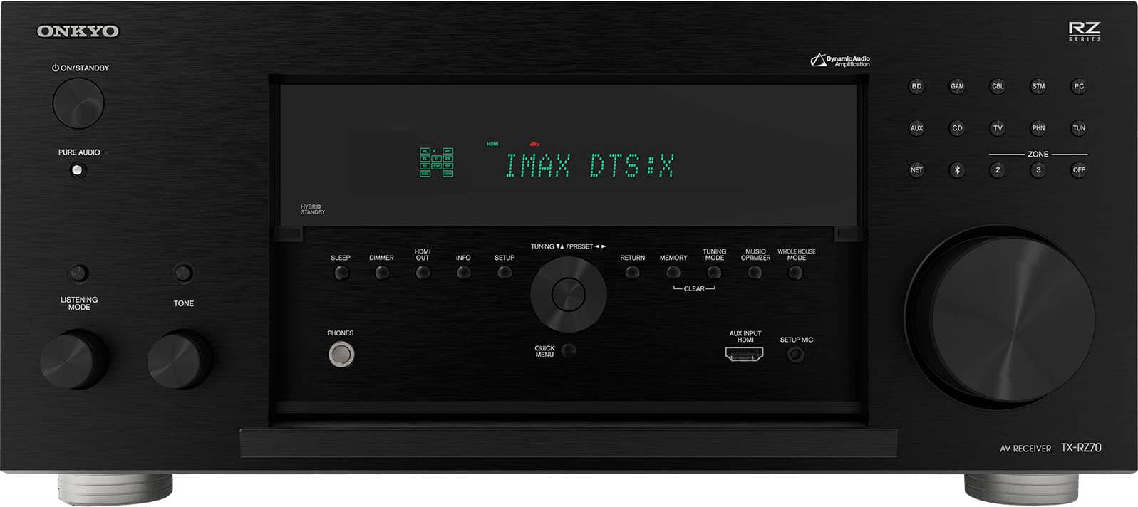 Alt View 11. Onkyo - Onkyo TX-RZ70 11.2 Channel AV Receiver - Black.