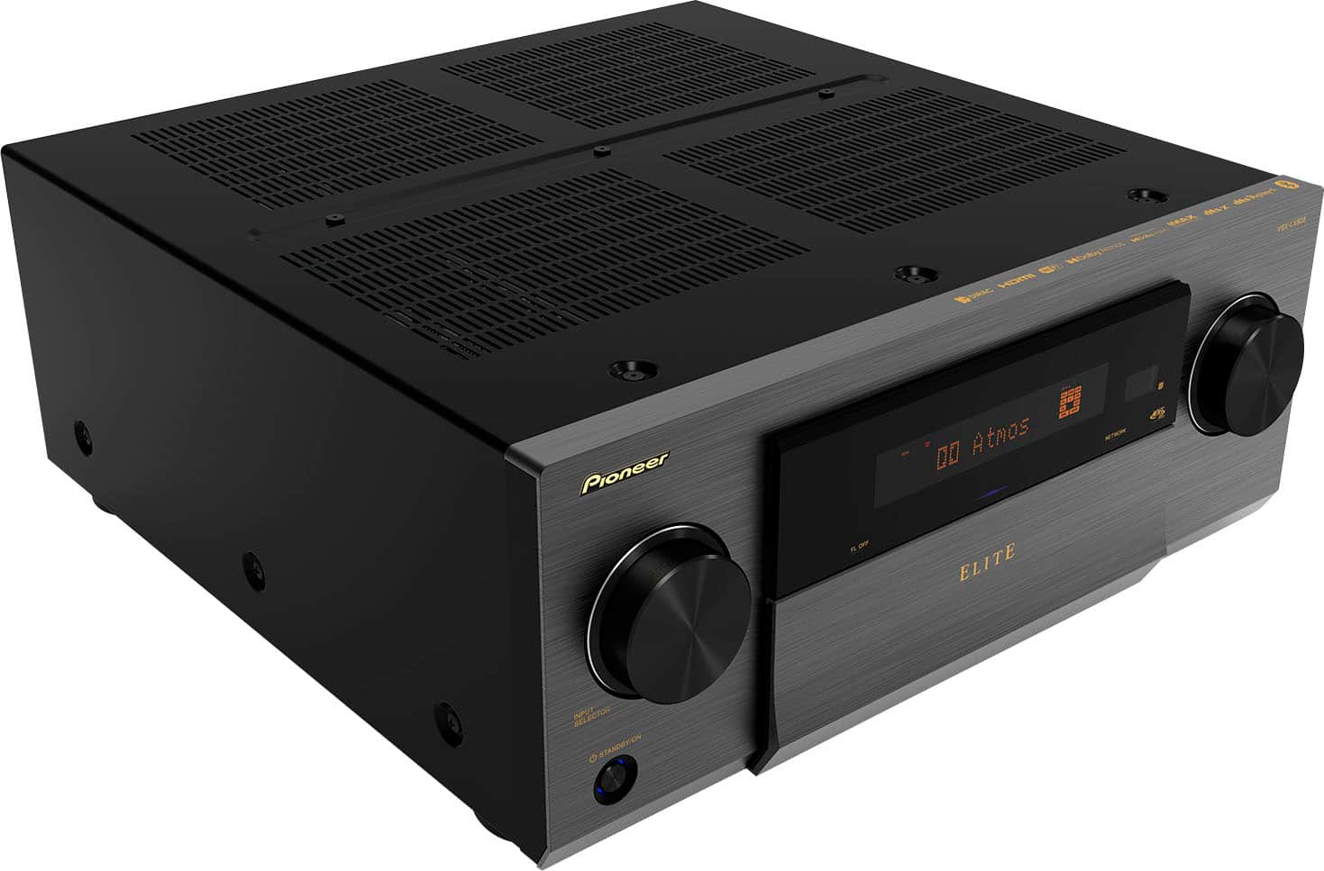 Angle View: Pioneer ELITE VSX-LX805 11.4 Channel AV Receiver - Black