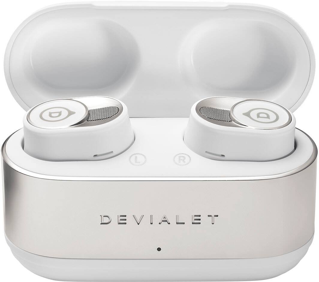 Alt View 11. Devialet - Gemini II Wireless Earbuds - Iconic White.