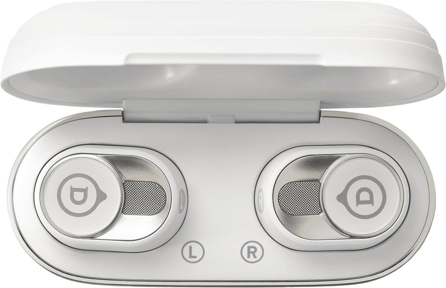 Alt View 12. Devialet - Gemini II Wireless Earbuds - Iconic White.