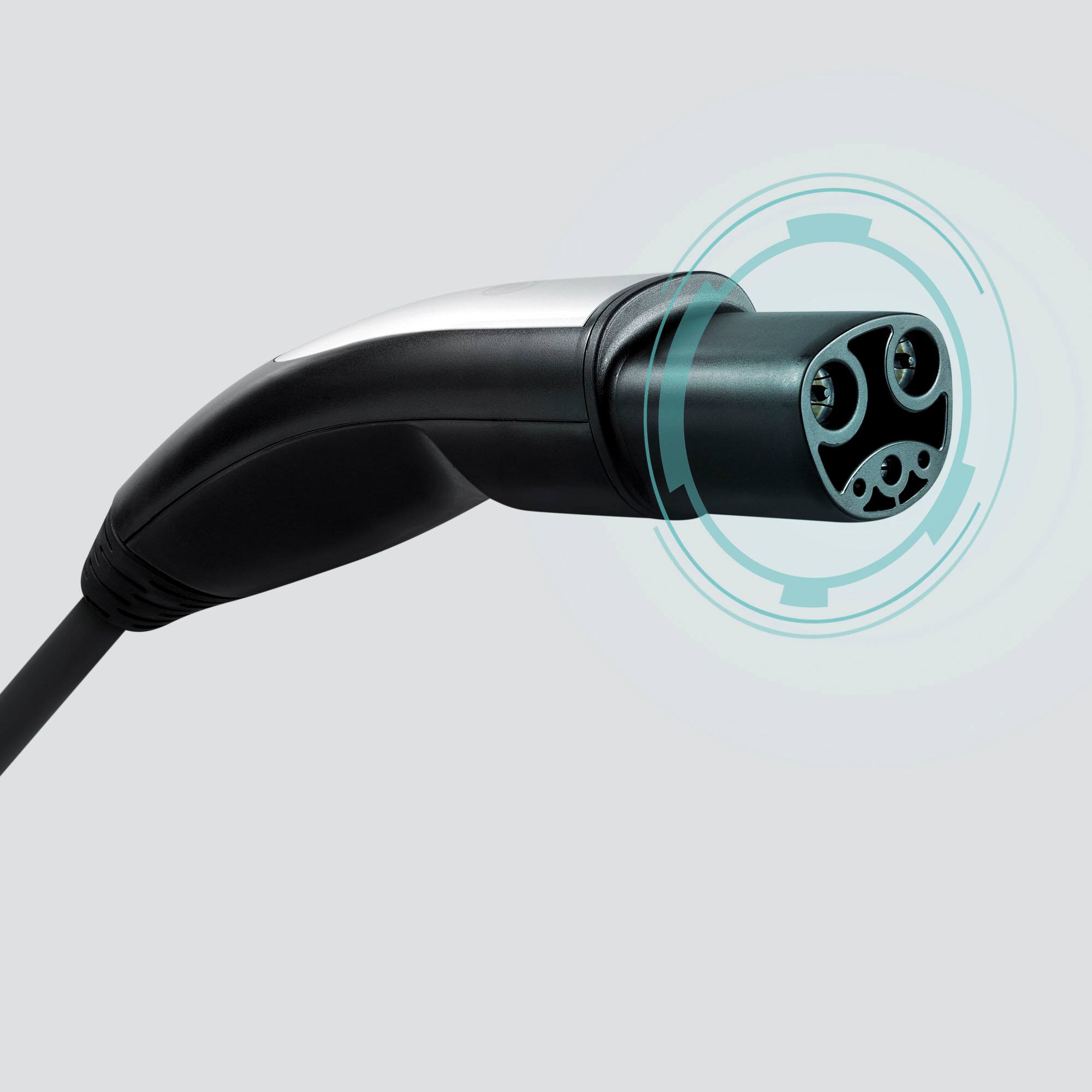 Alt View 1. Lectron - Tesla Level 2 NEMA 14-50 Electric Vehicle (EV) Charger- up to 40A - 16' - Black.