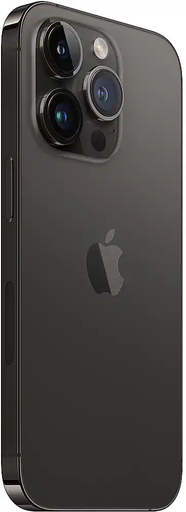 Angle. Apple - Pre-Owned iPhone 14 Pro Max 5G 256GB (Unlocked) - Space Black.