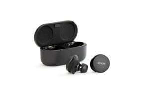 Denon - PerL True Wireless Active Noise Cancelling In-Ear Earbuds - Black - Front_Zoom