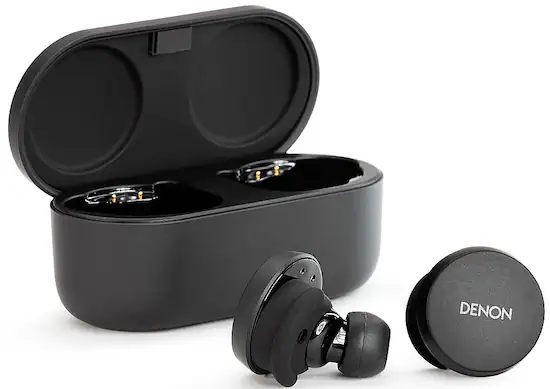 Denon PerL True Wireless Active Noise Cancelling In Ear Earbuds Black PERLBLK Best Buy