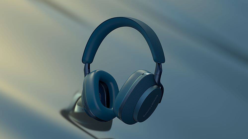 Alt View 14. Bowers & Wilkins - Px7 S2e Wireless Noise Cancelling Over-the-Ear Headphones - Ocean Blue.