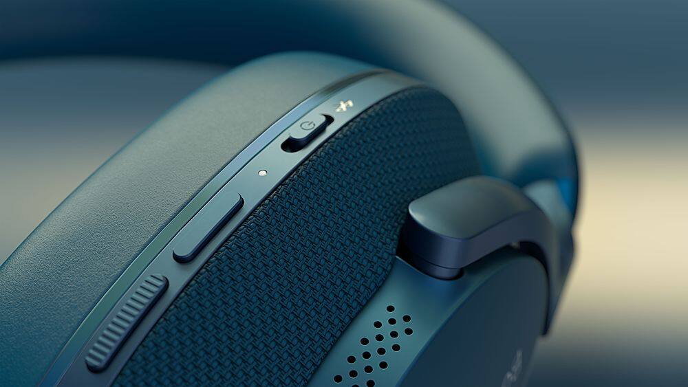 Alt View 15. Bowers & Wilkins - Px7 S2e Wireless Noise Cancelling Over-the-Ear Headphones - Ocean Blue.