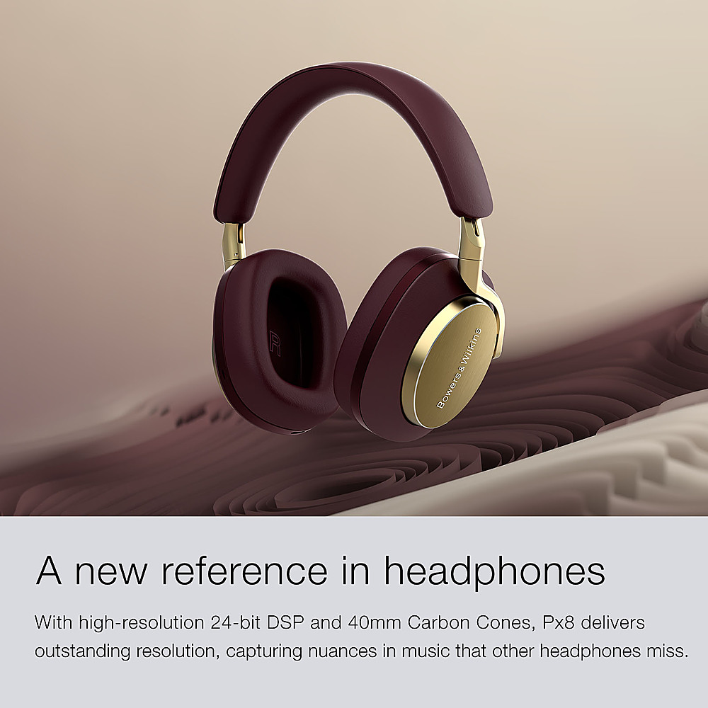 Bowers & Wilkins Px8 Over-Ear Wireless Noise Cancelling Headphones Royal  Burgundy PX8ROYALBURGUNDY - Best Buy