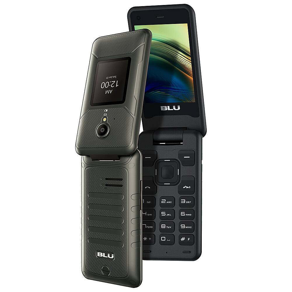 Angle. BLU - Tank Flip Phone 4GB (Unlocked) - Bronze.