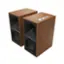 Angle. Klipsch - The Nines 8" Powered Speakers (Pair) - Walnut.