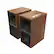 Angle. Klipsch - The Nines 8" Powered Speakers (Pair) - Walnut.