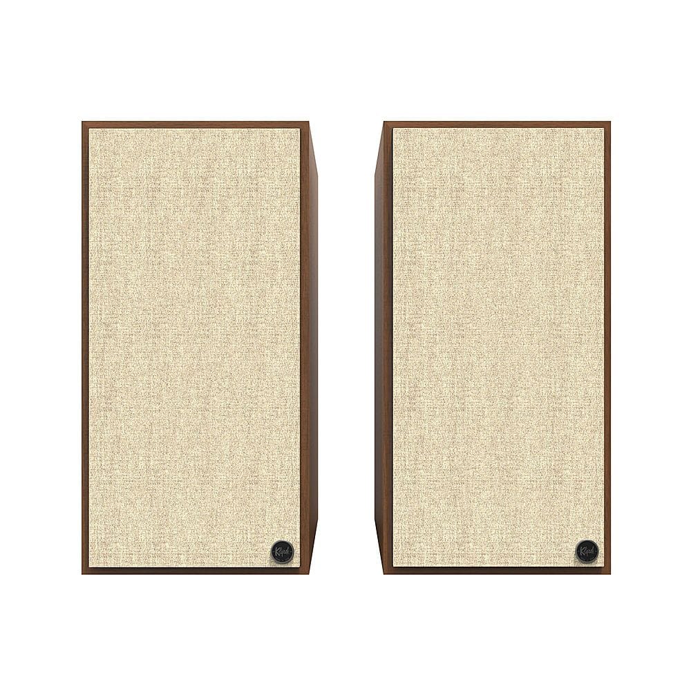 Front. Klipsch - The Nines 8" Powered Speakers (Pair) - Walnut.