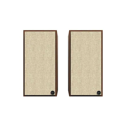 Front. Klipsch - The Sevens 6.5" Powered Speakers (Pair) - Walnut.