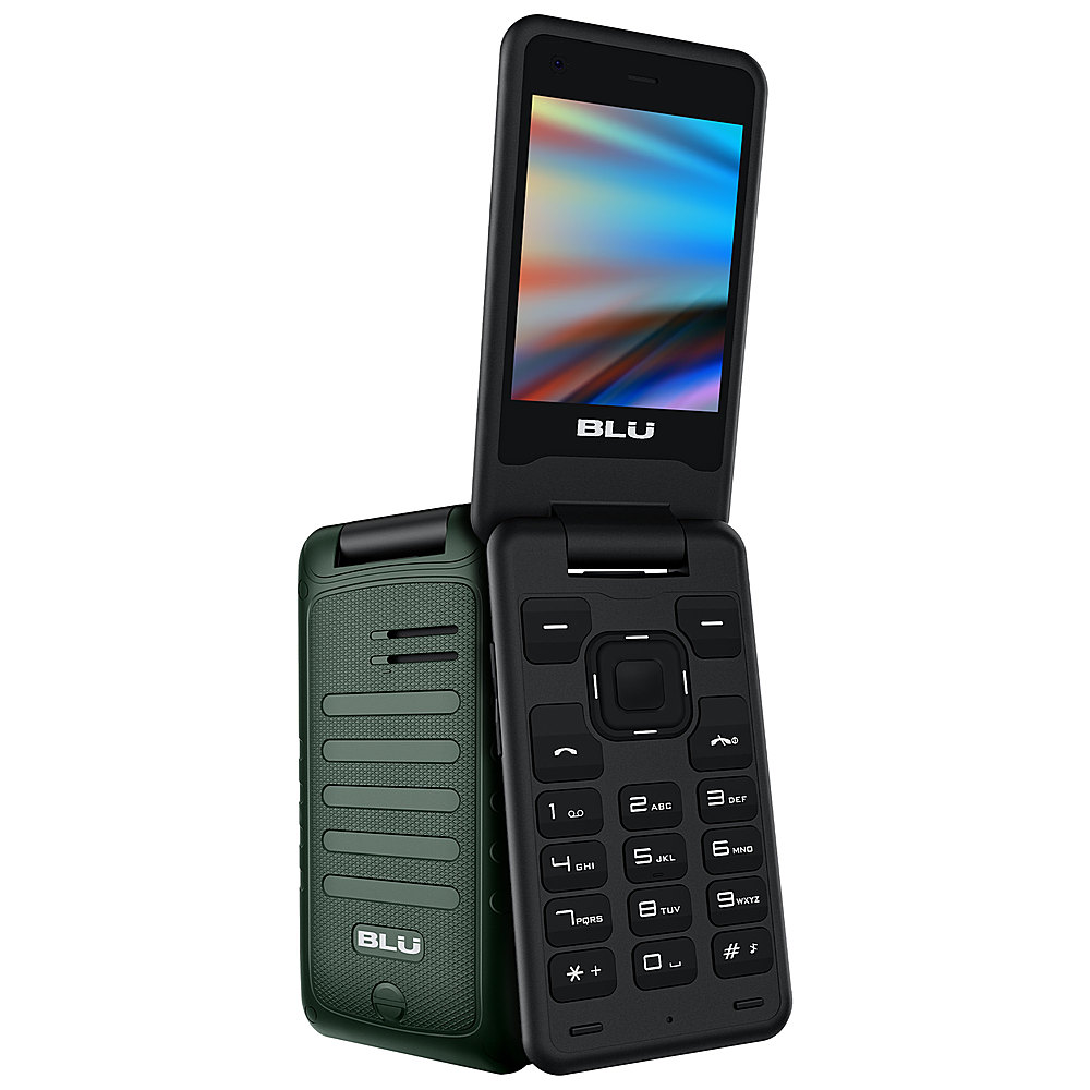 BLU - Tank Flip Phone 4GB (Unlocked) - Green
