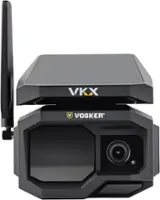 Vosker - VKX Outdoor Solar Powered 1080p Security Camera with 4G-LTE Cellular Connectivity - Black - Front_Zoom