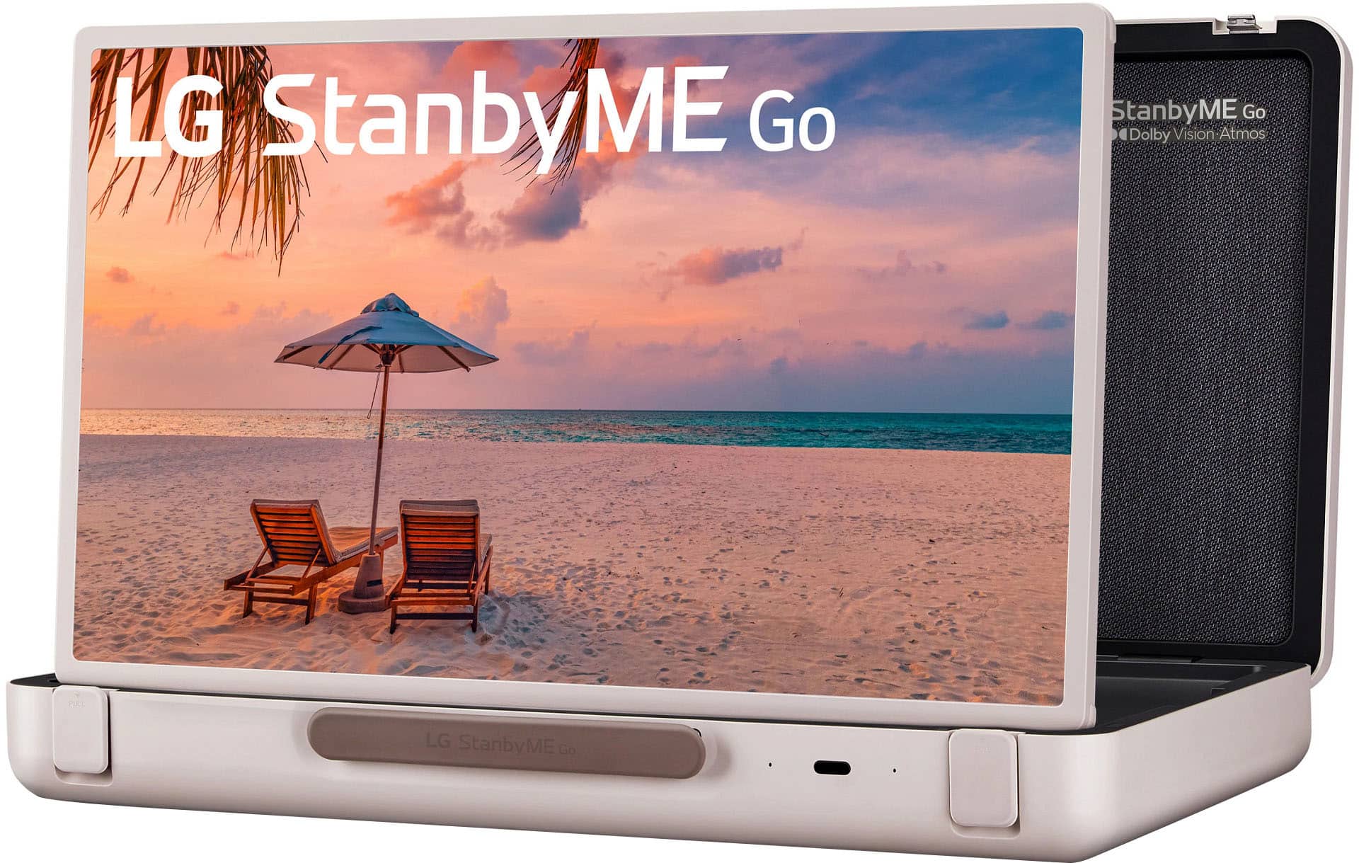 Alt View 1. LG - StanbyME Go 27” Class LED Full HD Smart webOS Touch Screen with Briefcase Design - Beige.