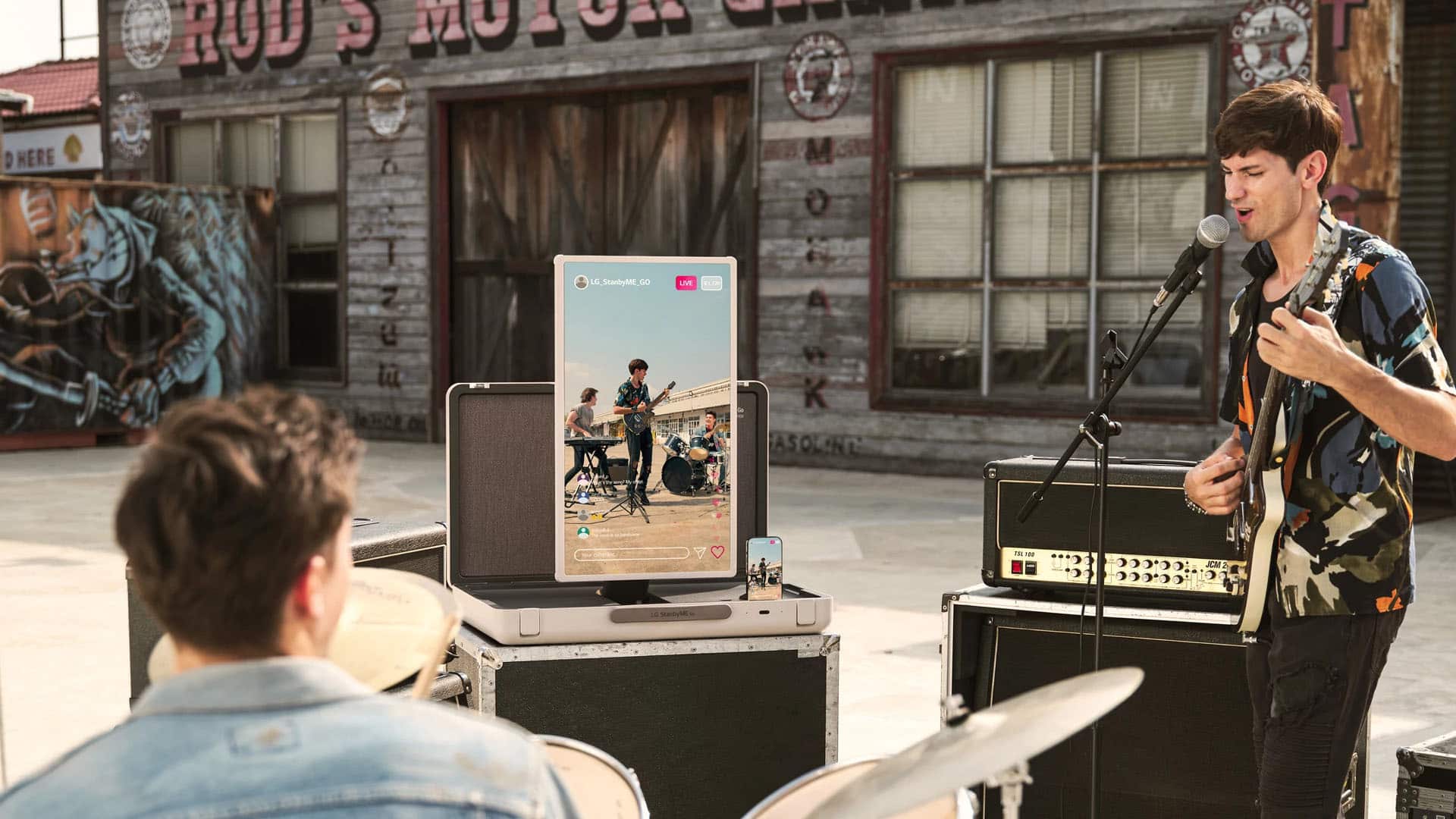 Alt View 25. LG - StanbyME Go 27” Class LED Full HD Smart webOS Touch Screen with Briefcase Design - Beige.