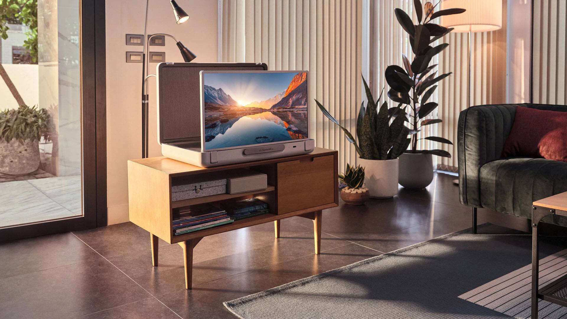 Alt View 30. LG - StanbyME Go 27” Class LED Full HD Smart webOS Touch Screen with Briefcase Design - Beige.