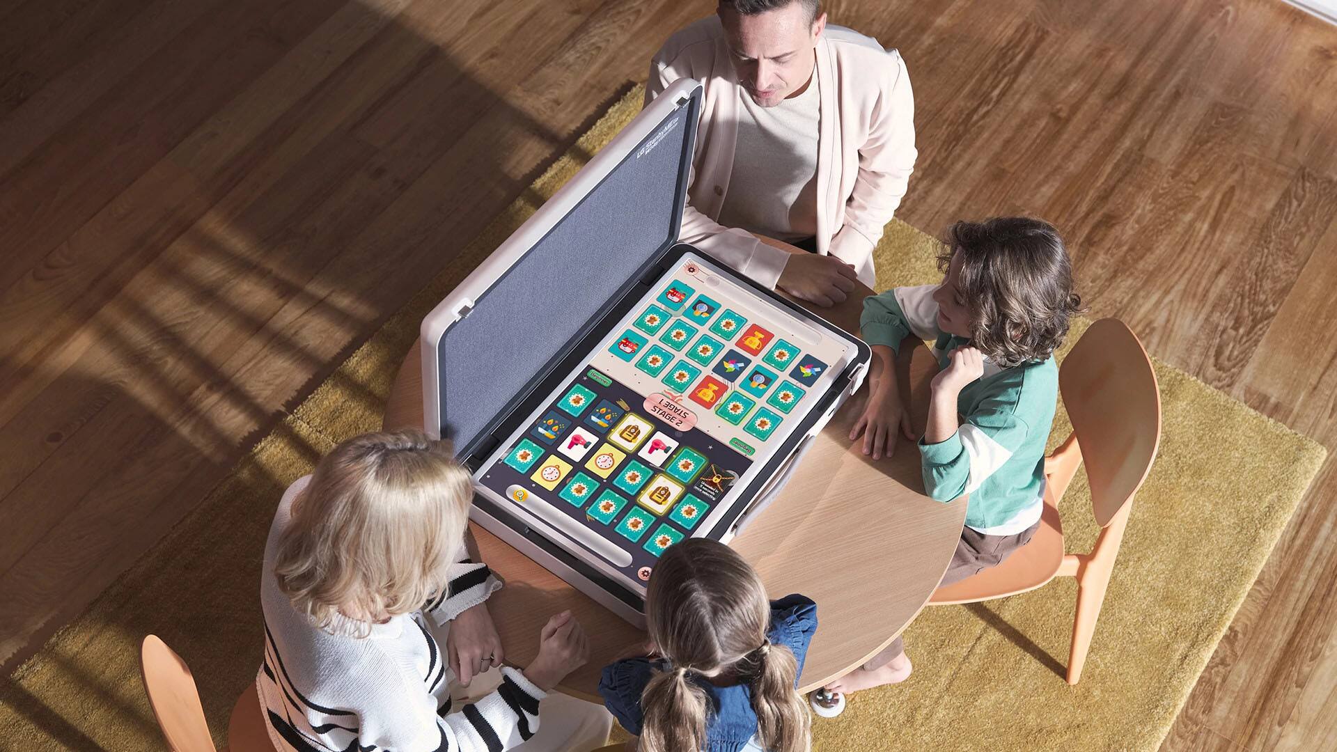 Alt View 34. LG - StanbyME Go 27” Class LED Full HD Smart webOS Touch Screen with Briefcase Design - Beige.