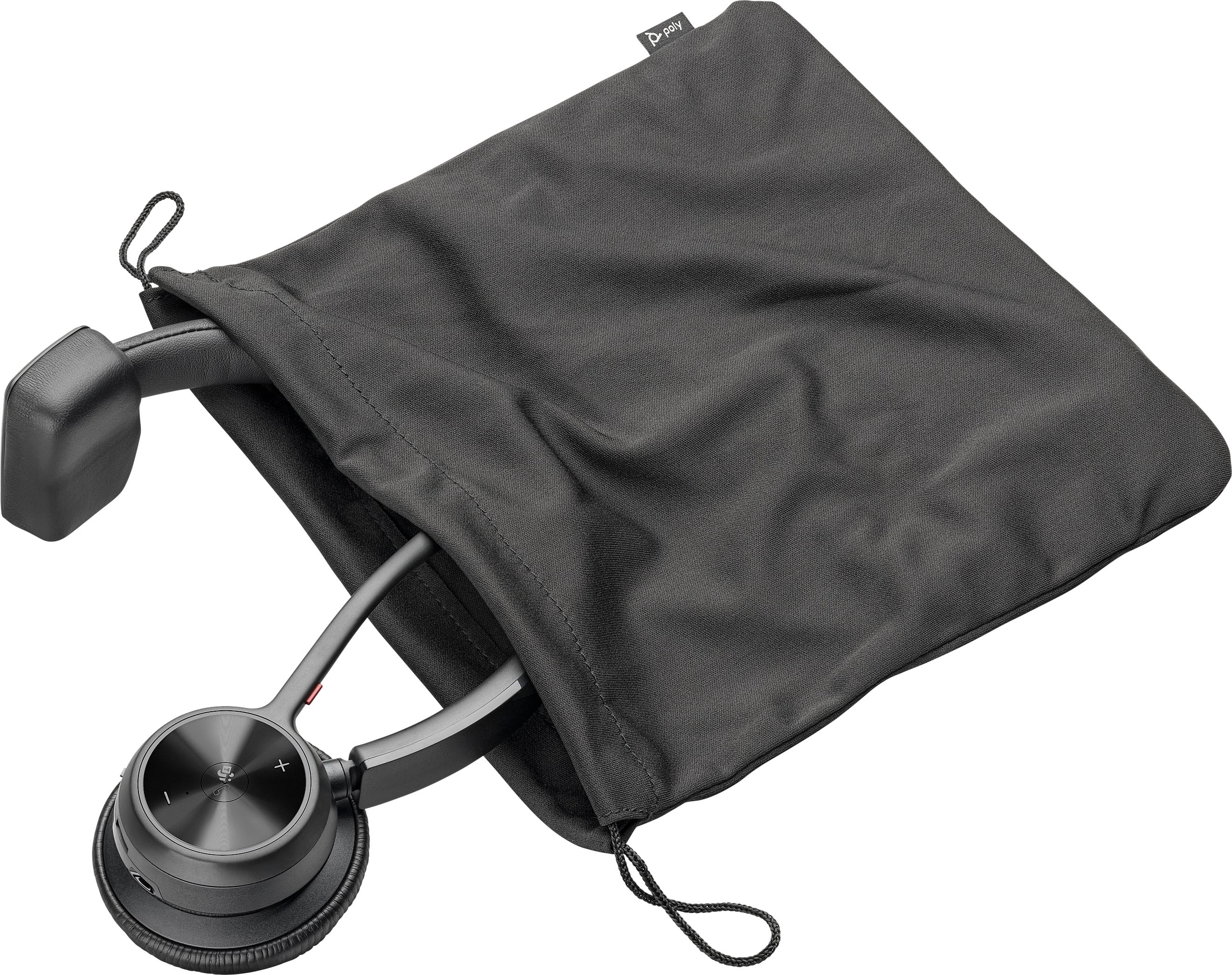 Alt View 14. Poly - Voyager 4310 Wireless Noise Cancelling Single Ear Headset with mic - Black.