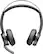 Angle. Poly - Voyager Focus 2 Wireless Noise Cancelling On-Ear Headset with Charge Stand - Black.