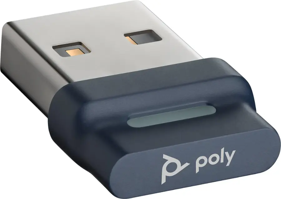 Alt View 16. Poly - Voyager Focus 2 Wireless Noise Cancelling On-Ear Headset with Charge Stand - Black.