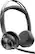 Left. Poly - Voyager Focus 2 Wireless Noise Cancelling On-Ear Headset with Charge Stand - Black.