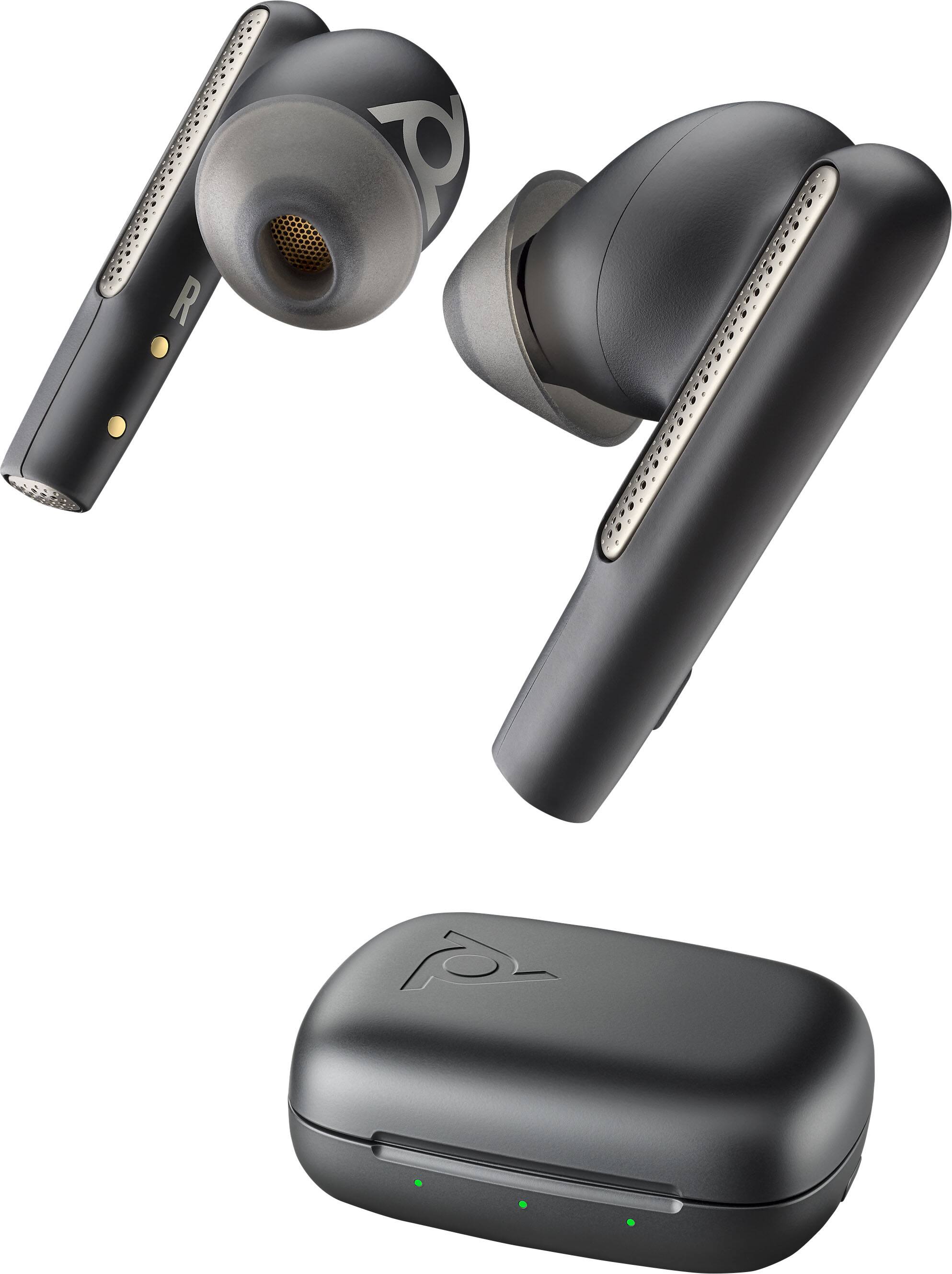 Poly - Voyager Free 60 True Wireless Earbuds with Active Noise Canceling - Black