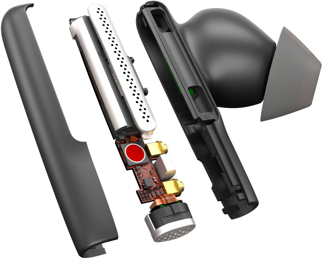 Alt View 11. Poly - Voyager Free 60 True Wireless Earbuds with Active Noise Canceling - Black.