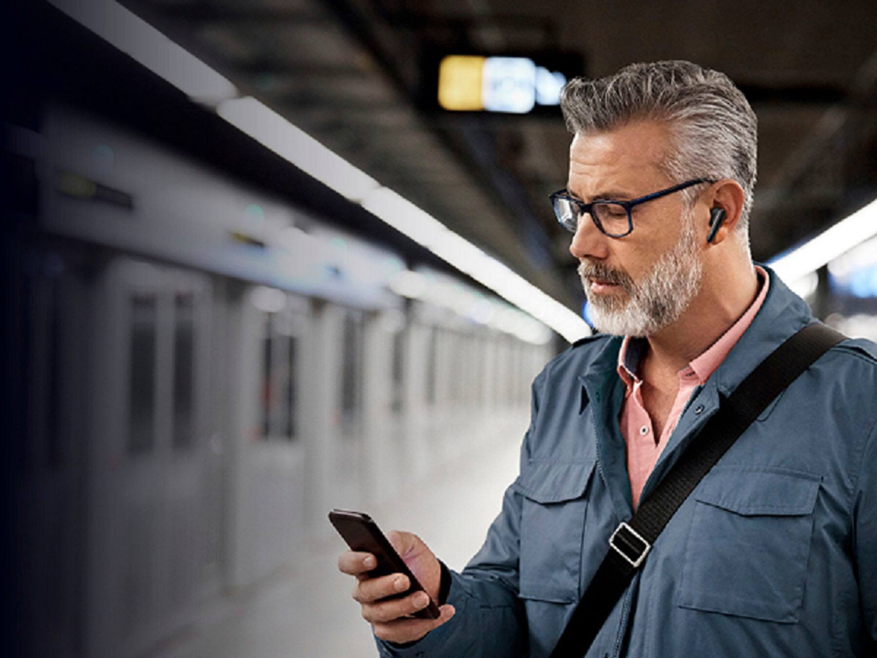 Alt View 13. Poly - Voyager Free 60 True Wireless Earbuds with Active Noise Canceling - Black.