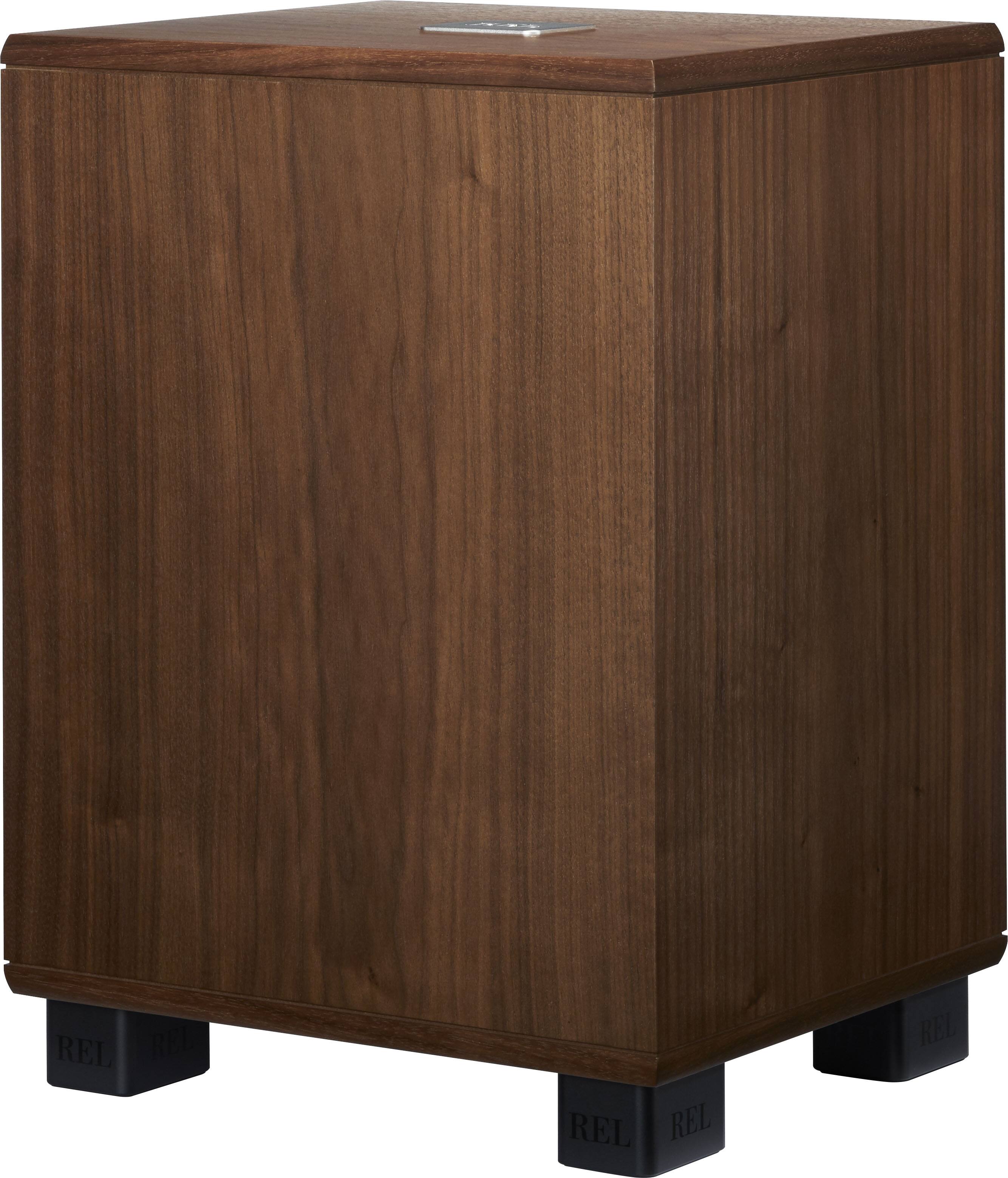 Angle. REL - Classic 98 Subwoofer - Walnut.