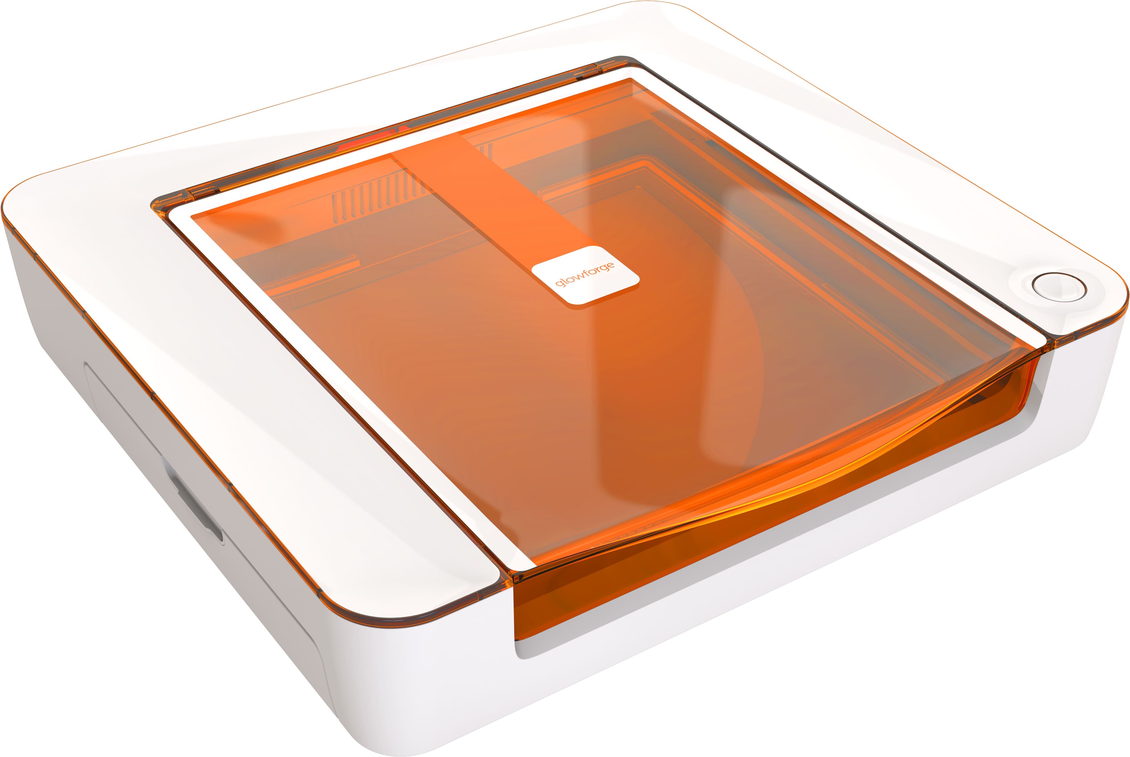 Angle. Glowforge - Aura Laser 3D Printer - White.