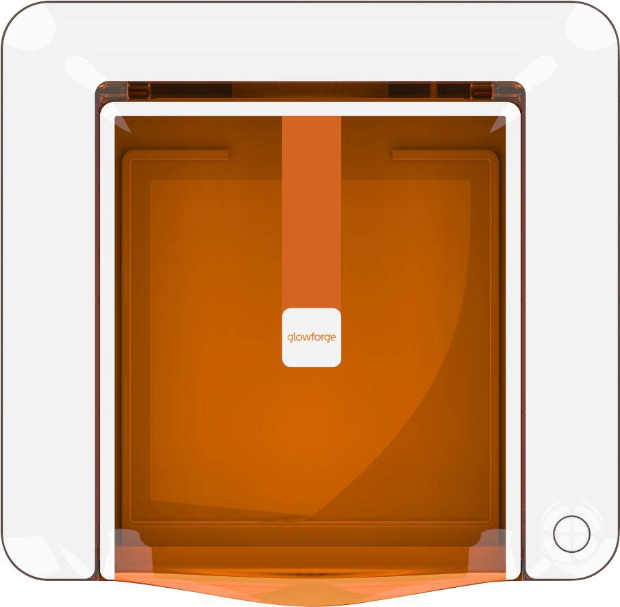 Alt View 1. Glowforge - Aura Laser 3D Printer - White.