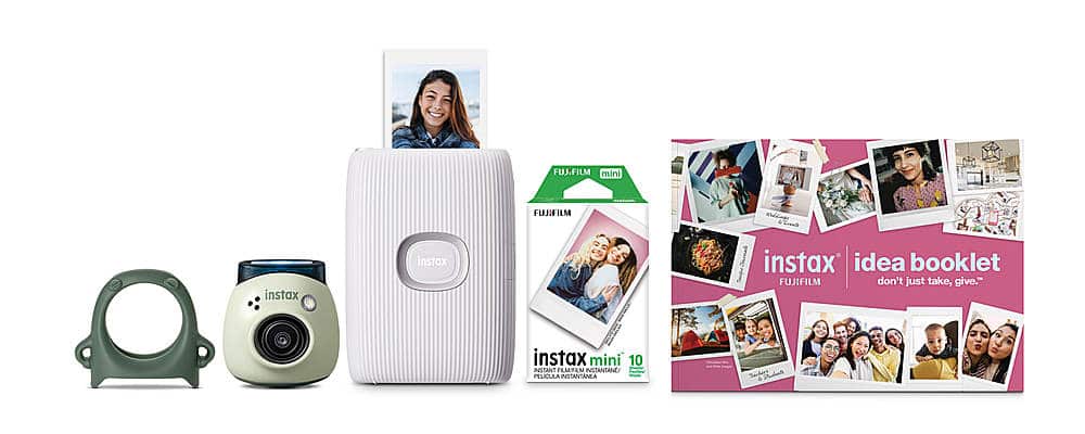 Fujifilm - INSTAX PAL Link 2 600023707 Wireless Photo Printer Bundle - Green - Front_Zoom