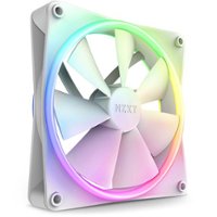 NZXT - F140 Duo RGB 140mm Computer Case Fan with Fluid Dynamic Bearings - White - Front_Zoom