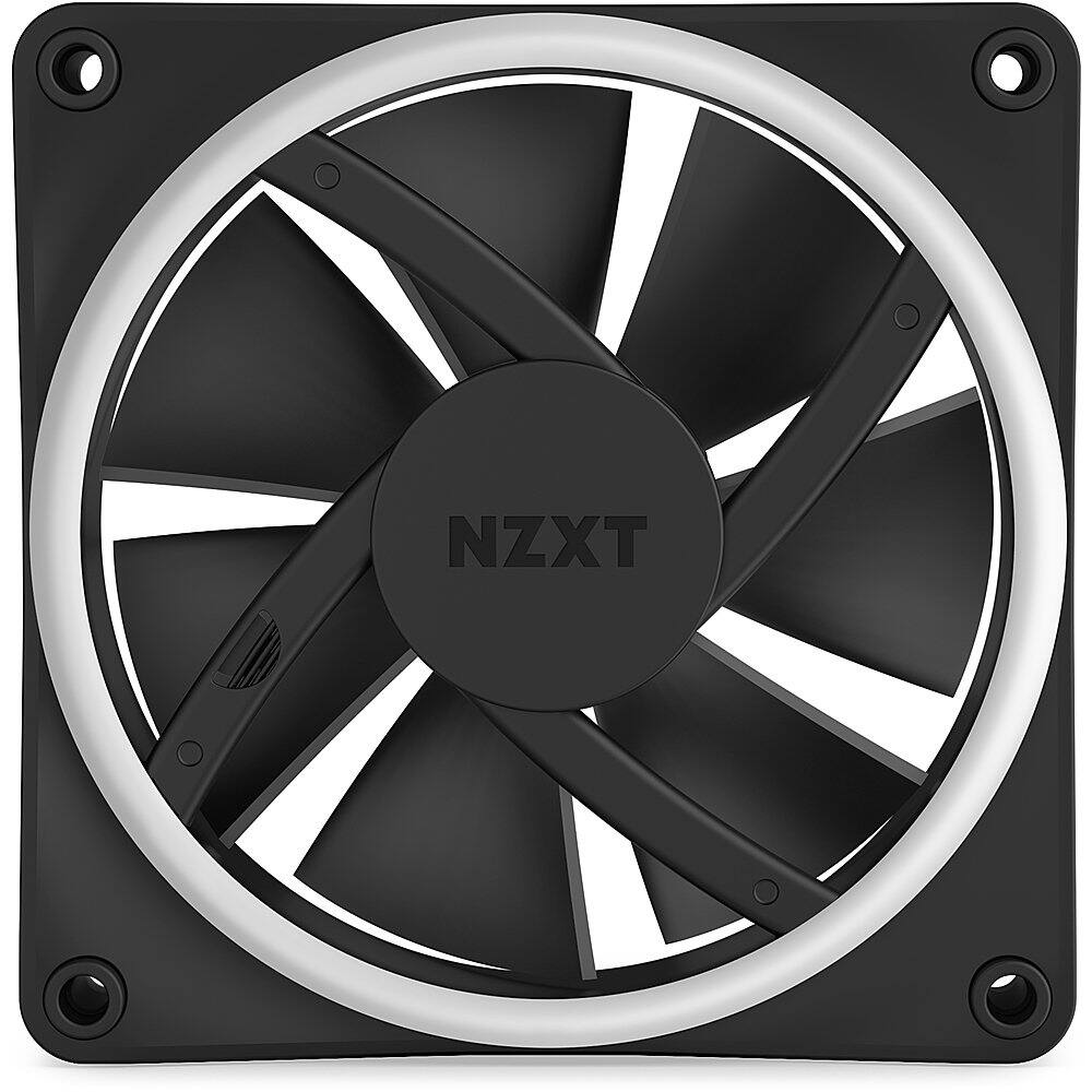 Alt View 15. NZXT - F120 Duo RGB 120mm Computer Case Fan with Fluid Dynamic Bearings - Black.