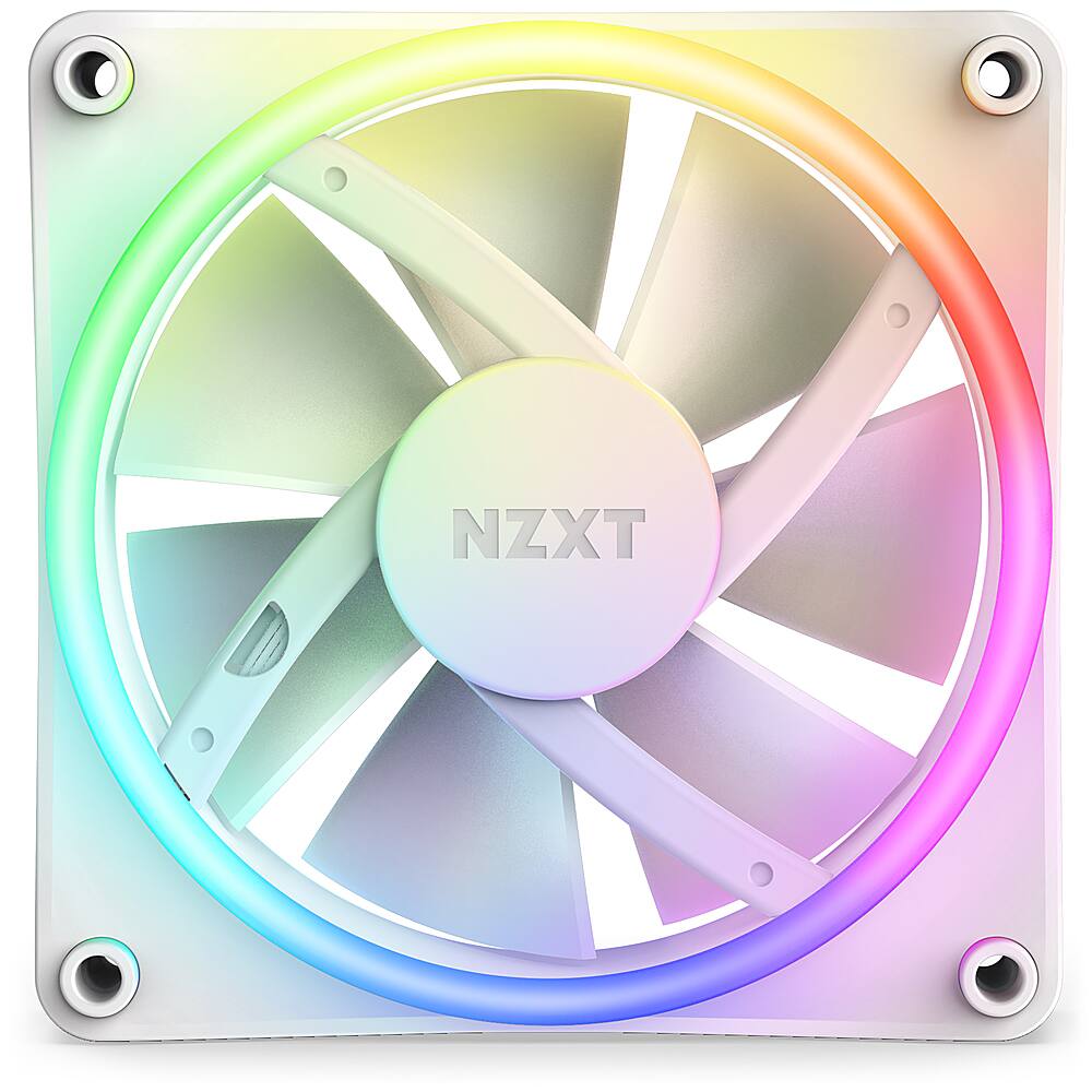 Alt View 11. NZXT - F120 Duo RGB 120mm Computer Case Fan with Fluid Dynamic Bearings - White.