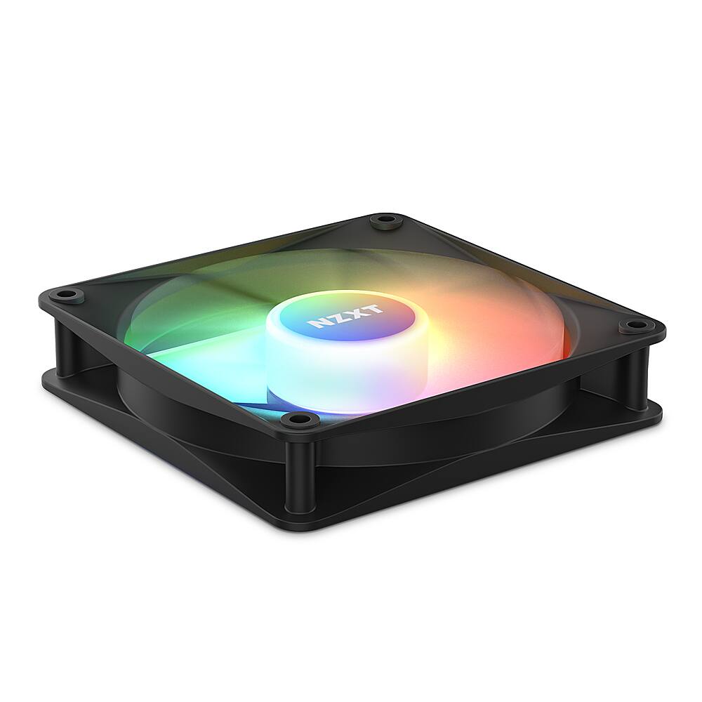 Alt View 12. NZXT - F120 Core RGB 120mm Computer Case Fan with Fluid Dynamic Bearings - Black.