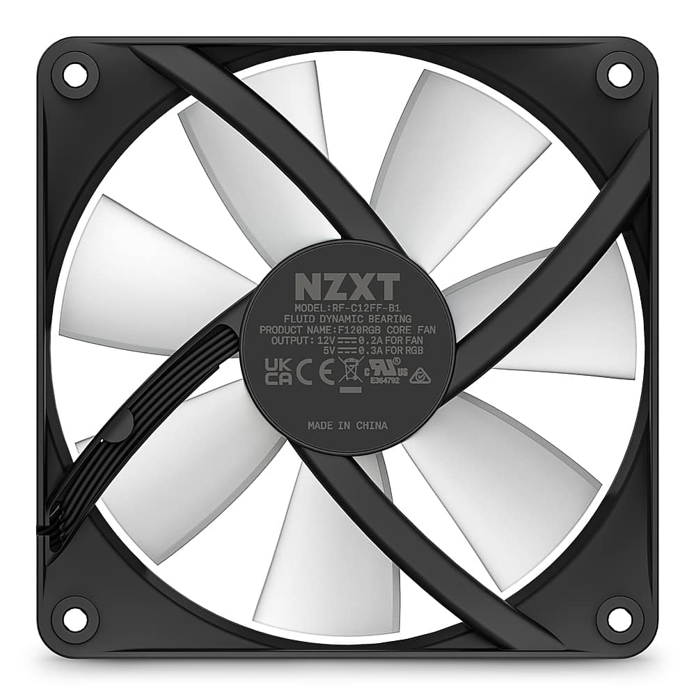 Best Buy: Nzxt F120 Core Rgb 120mm Computer Case Fan With Fluid Dynamic 