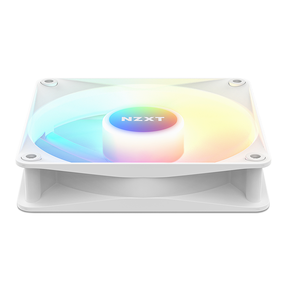 Alt View 11. NZXT - F120 Core RGB 120mm Computer Case Fan with Fluid Dynamic Bearings - White.